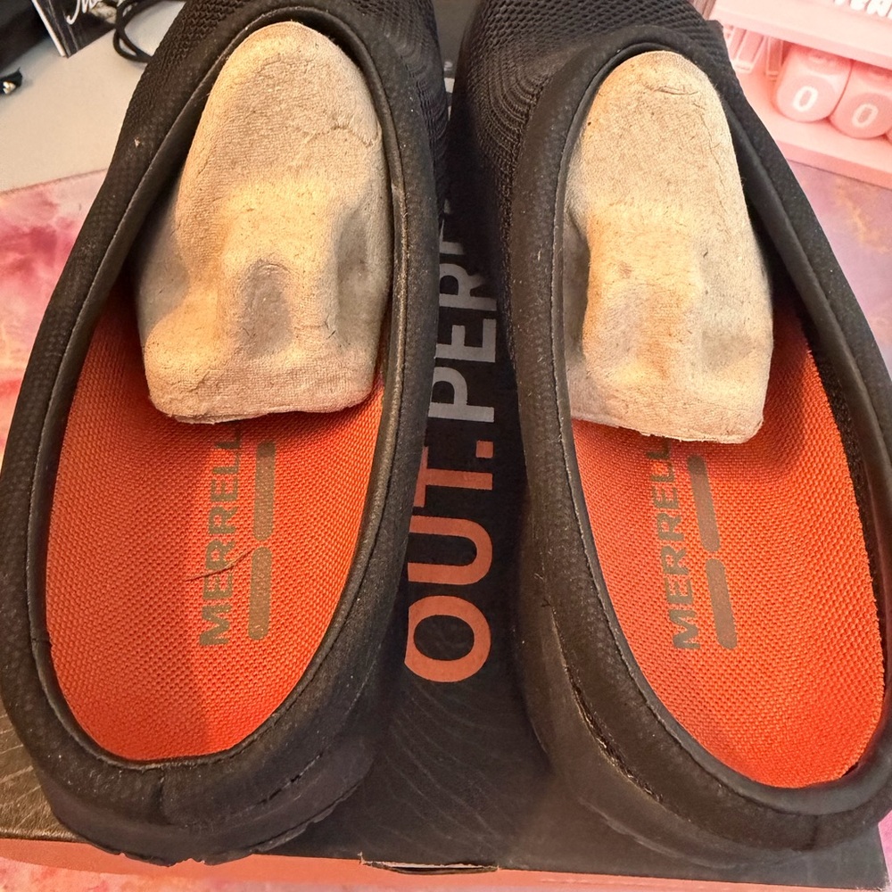 Merrell Black Mesh Slip-On Loafers - Picture 6 of 7